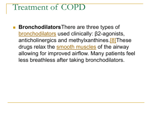 Treatment of  COPD