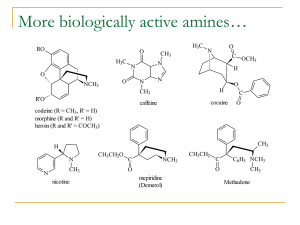 More biologically active amines…