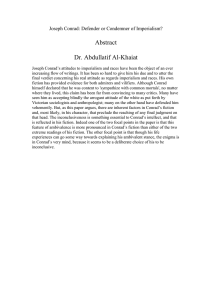Abstract Dr. Abdullatif Al-Khaiat Joseph Conrad: Defender or Condemner of Imperialism?