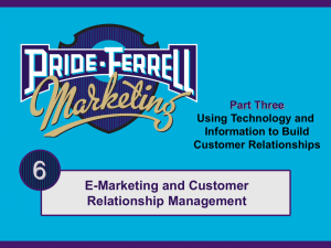 6 E-Marketing and Customer Relationship Management Part Three