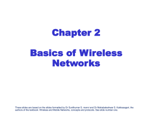 Chapter 2 Basics of Wireless Networks