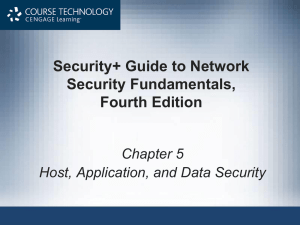 Security+ Guide to Network Security Fundamentals, Fourth Edition Chapter 5