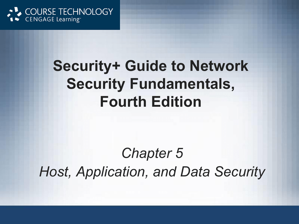Security Guide To Network Security Fundamentals Fourth - 