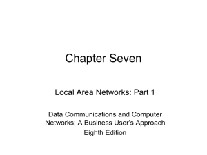 Chapter Seven Local Area Networks: Part 1 Data Communications and Computer