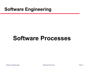 Software Processes Software Engineering Software Engineering, Slide  1