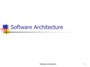 Software Architecture 1