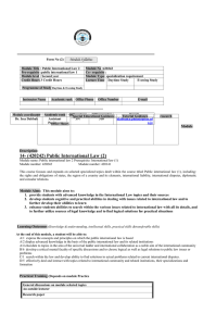 Module Syllabus