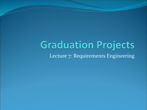 Lecture 7: Requirements Engineering