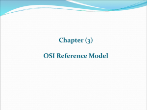 Chapter (3) OSI Reference Model