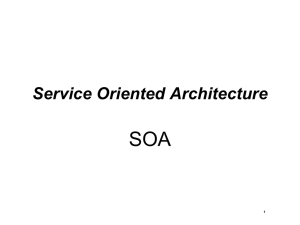 SOA Service Oriented Architecture 1