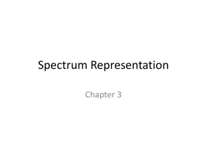 Spectrum Representation Chapter 3