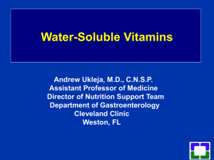 Water-Soluble Vitamins