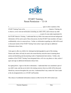 START Training Parent Permission ~ ‘13-14