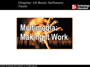 Chapter 10-Basic Software Tools