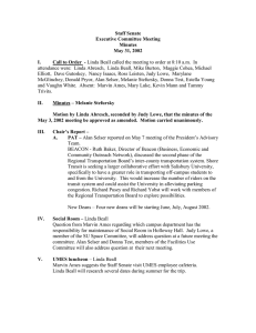 Staff Senate Executive Committee Meeting Minutes May 31, 2002