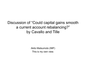 Discussion of “Could capital gains smooth a current account rebalancing?”