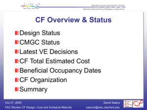 CF Overview &amp; Status