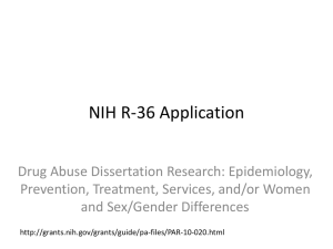 NIH R-36 Application