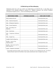 Monitoring  tracks  how  well  your ... 2-6 Monitoring and Recordkeeping