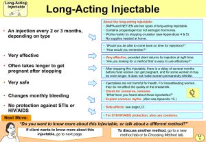 Long-Acting Injectable •