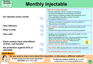 Monthly Injectable