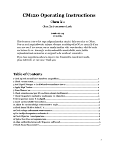CM120 Operating Instructions Chen Xu