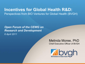 Incentives for Global Health R&amp;D: Melinda Moree, PhD