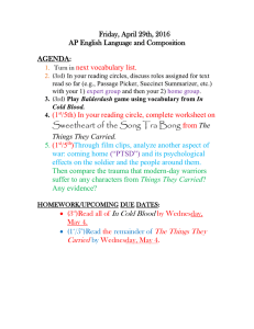 Friday, April 29th, 2016 AP English Language and Composition AGENDA: next vocabulary list.