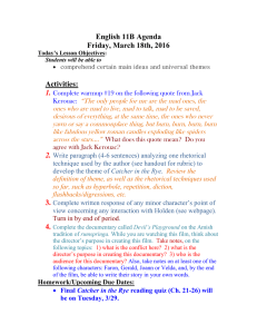 English 11B Agenda Friday, March 18th, 2016  Activities: