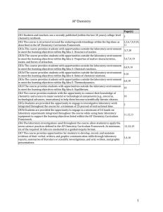 AP Chemistry