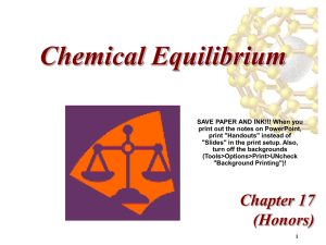 Chemical Equilibrium