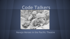 Code Talkers Navajo Heroes in the Pacific Theatre