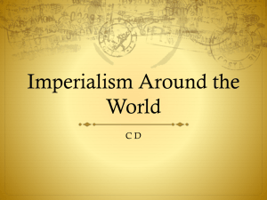 Imperialism Around the World C D