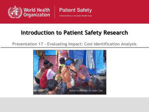 Introduction to Patient Safety Research