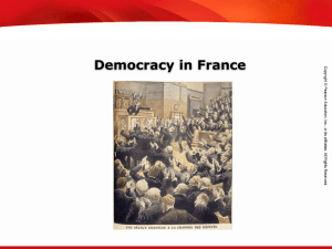 Democracy in France Calculate percent composition and empirical and molecular formulas.