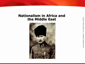 Nationalism in Africa and the Middle East