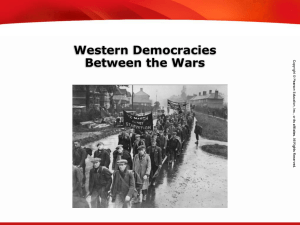 Western Democracies Between the Wars