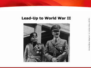 Lead-Up to World War II