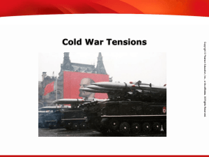 Cold War Tensions Calculate percent composition and empirical and molecular formulas.