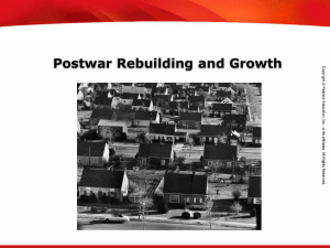 Postwar Rebuilding and Growth