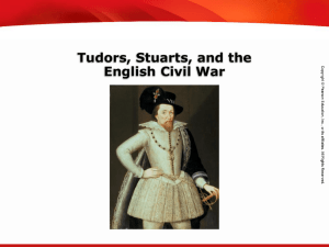 Tudors, Stuarts, and the English Civil War