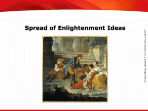 Spread of Enlightenment Ideas