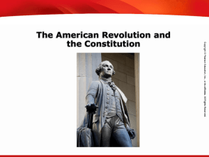The American Revolution and the Constitution