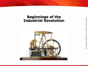 Beginnings of the Industrial Revolution