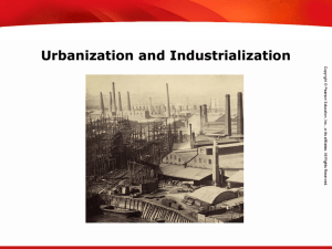 Urbanization and Industrialization Calculate percent composition and empirical and molecular formulas.