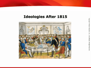 Ideologies After 1815 Calculate percent composition and empirical and molecular formulas.