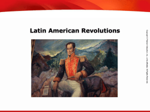 Latin American Revolutions Calculate percent composition and empirical and molecular formulas.