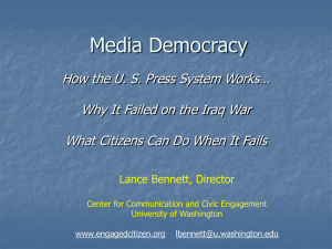 Media Democracy How the U. S. Press System Works…