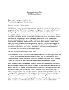 Division of Student Affairs 2009-10 Annual Report Department: