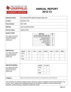 ANNUAL REPORT 2012-13  Department Name: